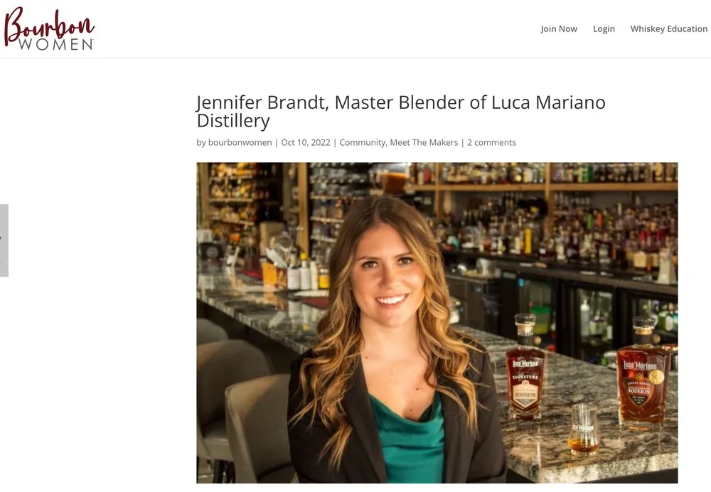 Bourbon Women feature on Jennifer Brandt